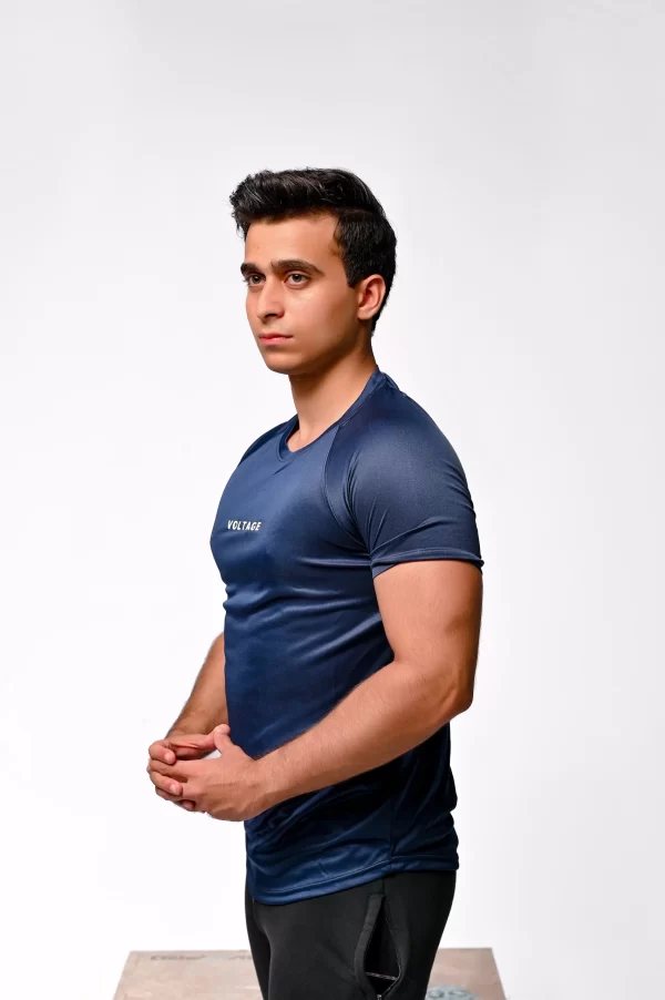 Pulse Dri Fit Tee Men - Navy Blue - Image 3