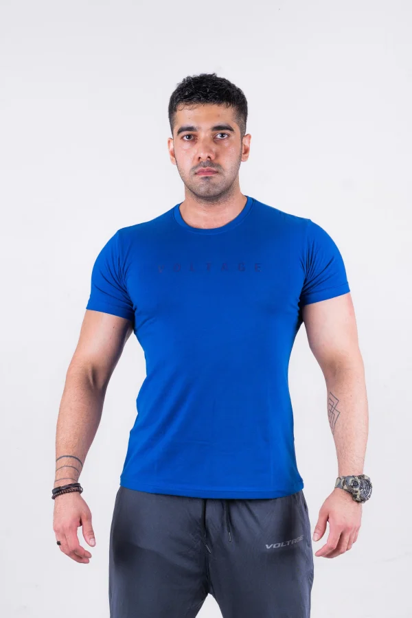 Monochrome T-Shirt Men - Quartz Blue